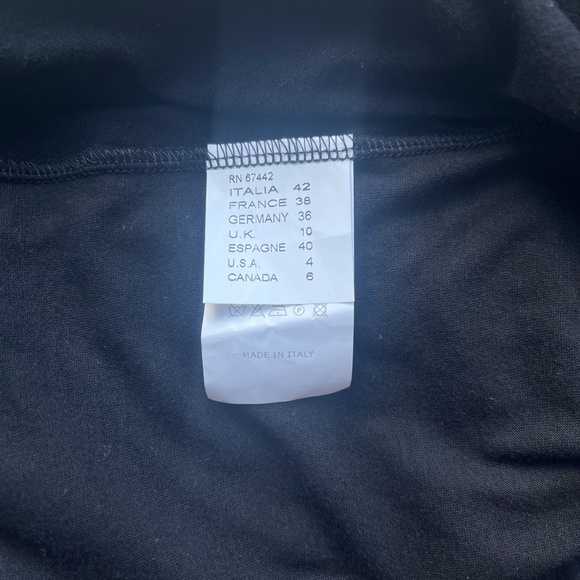 Alysi Silk Floral Striped A-line Cocktail Sleeveless Abstract Italy Dress - Picture 12 of 13